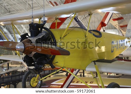 CHANTILLY, VIRGINIA - AUGUST 15: Arrow Sport A2-60 aircraft inside the National Air and Space Museum\'s Steven F. Udvar-Hazy Center.   Photographed August 15, 2007 in Chantilly, Virginia.