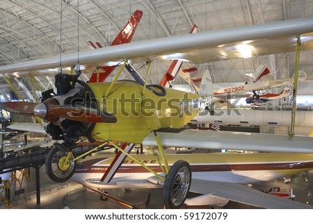 CHANTILLY, VIRGINIA - AUGUST 15: Arrow Sport A2-60 housed inside the National Air and Space Museum\'s Steven F. Udvar-Hazy Center.   Photographed August 15, 2007 in Chantilly, Virginia.