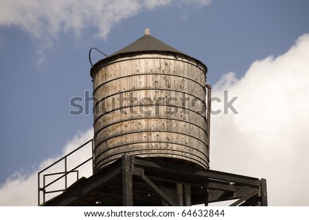 water tank used for storing water.