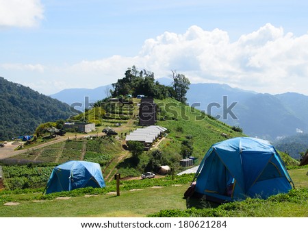tent mountian sleep with nature