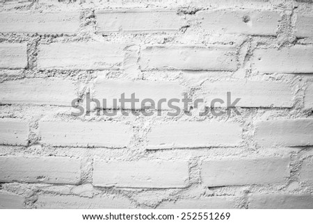 The white brick texture wall