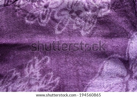 purple fabric vintage