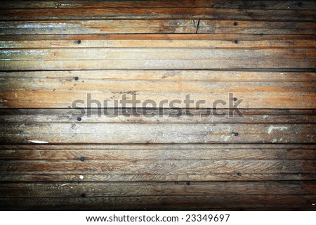 Grungy timber panels with nails texture
