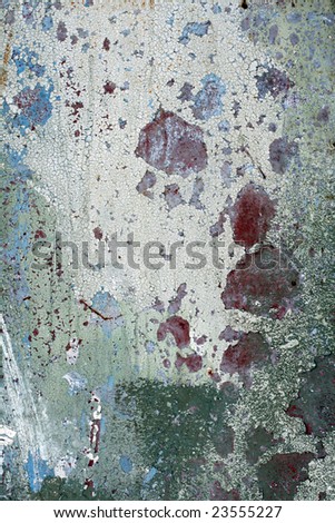 Abstract painted background (old metal garage)