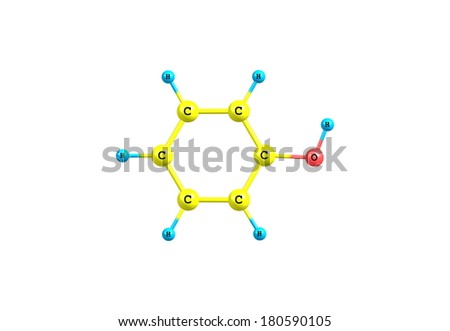 Phenol (carbolic acid) ? is an aromatic organic compound with the molecular formula C6H5OH. It is a white crystalline solid that is volatile.