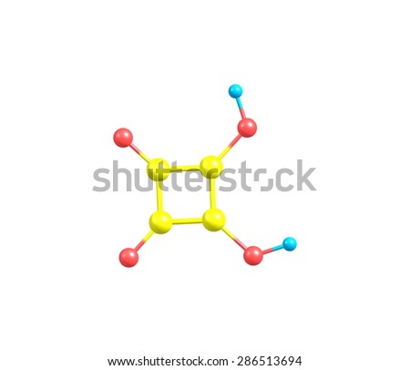 Squaric acid (quadratic acid), carbon atoms approximately form a square, is an organic compound with chemical formula C4H2O4