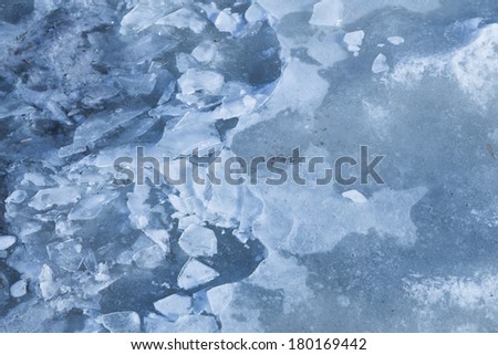 thin brittle surface ice cold spring brittle