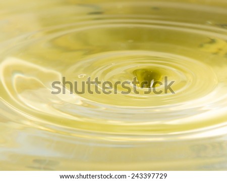 yellow water and funnel formed by abandoned drops