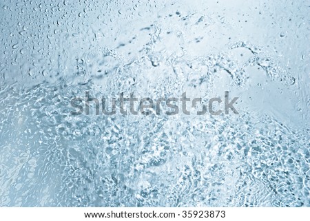 pure blue water drop jet transparent health hygiene life Nature Medicine