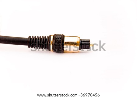cable plug audio video equipment on a white background of the high resolution isolated object