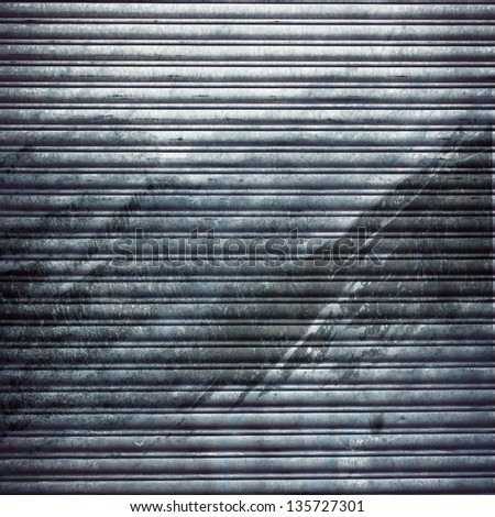 garage wall stripped texture ; metal background
