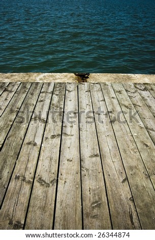close up of  wooden deck for design