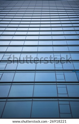 close up of  modern skyscrapers /  abstract building background