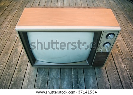 old tv vintage object