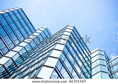 technology abstract building glass background