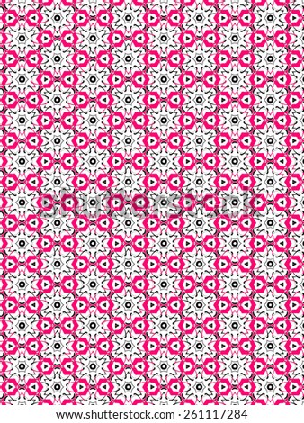 pink Abstract  decoration, retro floral and geometric ornament,  lace pattern