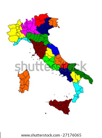 map of italy with regions and cities. ITALY MAP REGIONS AND CITIES