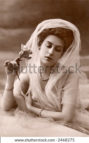 Victorian Valentine Portrait - a 1909 photograph