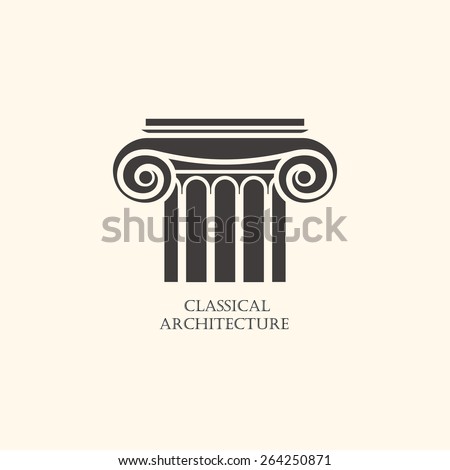 Classical column architecture element.