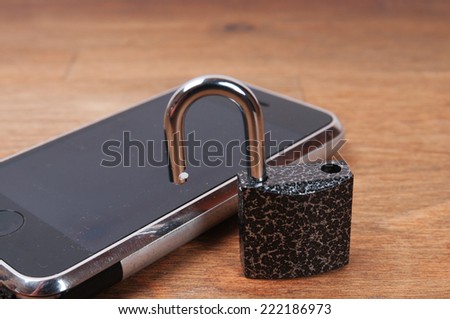 Smartphone and lock, protection of personal information