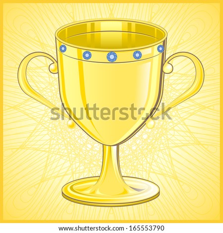 Golden Cup champion with diamonds