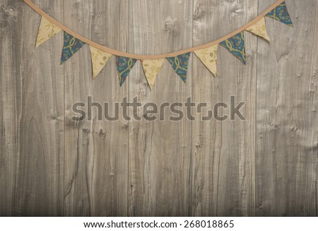 background wood with banner,effect vintage