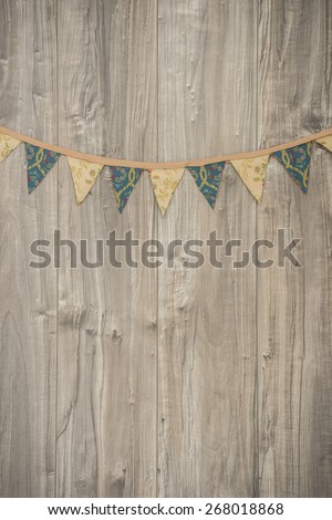 background wood with banner,effect vintage