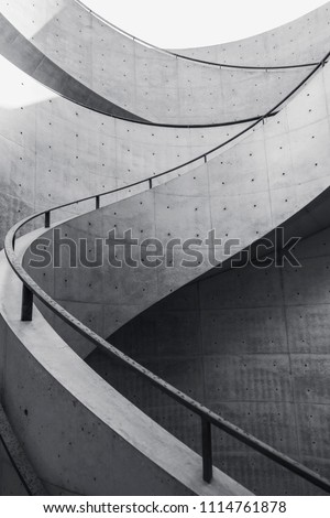 Staircase curve Architecture details Cement stair curve design