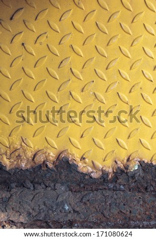 Rust metal floor as background