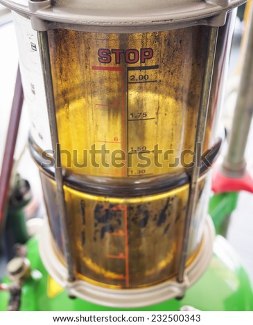 Motor oil, Car engine oil measurement close up