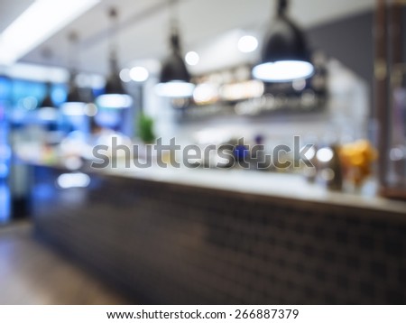 Kitchen Interior Blurred as background