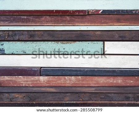 Wooden panel colorful craft background