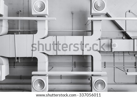 Air conditioner ventilation installation system in Building