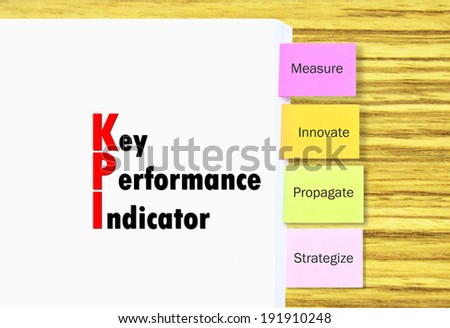 Stack Of Documents Paper With Colorful Tagging For Easy Reference For Key Performance Indicator In Business Concept