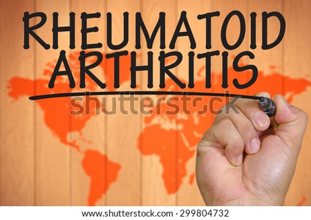 The hand writing rheumatoid arthritis