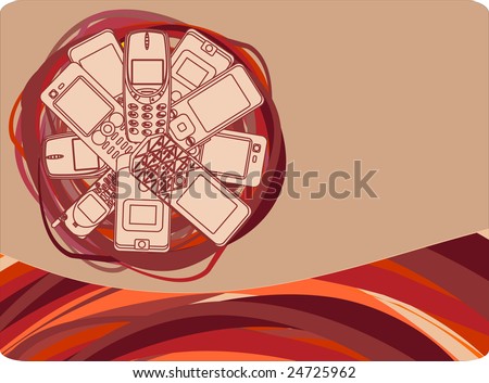 cell phone background images. stock vector : Cell phone