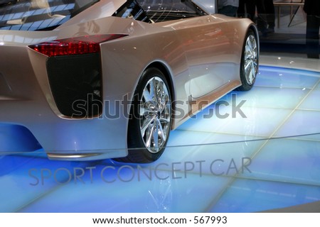 Concept car presentation on Frankfurt motor show