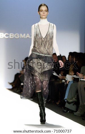 NEW YORK - FEBRUARY 10:  Model Suzie Bird walks the runway at the BCBG Max Azria Fall 2011 Collection presentation during Mercedes-Benz Fashion Week on February 10, 2011 in New York.