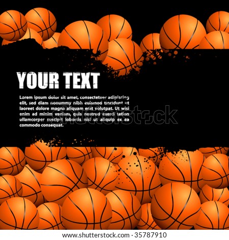 Vector background filled with balls. There is a place for your text.