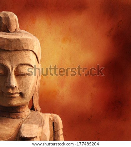 Buddha Face Grunge Background Buddha Face Grunge Background