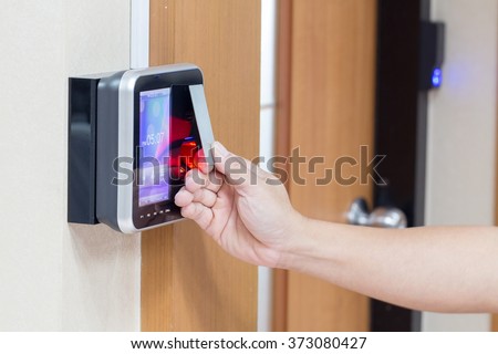 electronic key and finger access control system to lock and unlock doors