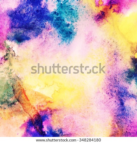 Abstract watercolor art hand painted background. Watercolor stains. colorful vintage water colour texture. Watercolor Wash Background.