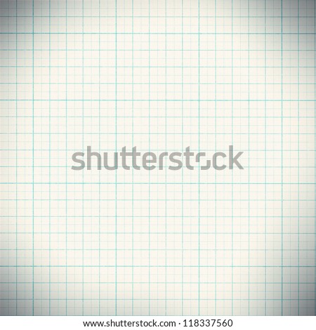 Graph paper with quartered sub sections.