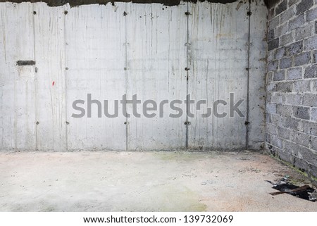 Empty concrete wall, may be used as texture or background