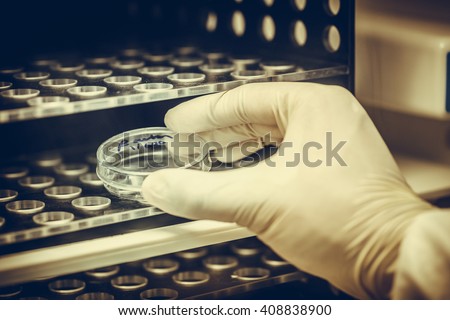 Scientists have put in the safety cabinet to the bacterial culture laboratory.