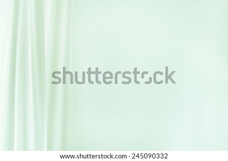 white curtain on white wall background