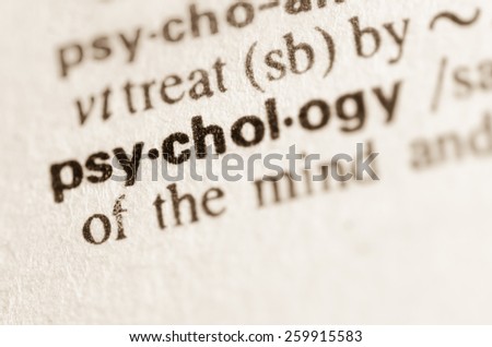 Definition of word psychology in dictionary