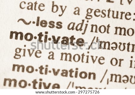 Definition of word motivation in dictionary