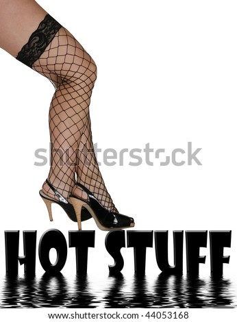 Sexy Fish Net Stocking Legs with Hot Stuff Copy