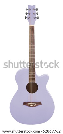 acoustic guitar purple